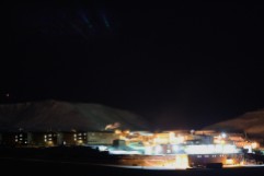 The lights of McMurdo Station