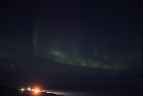Auroras over Scott Base